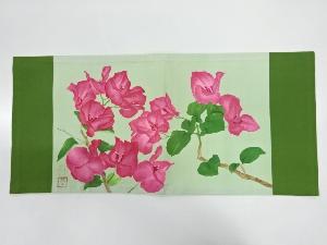 リサイクル　ブーゲンビリア模様卓布